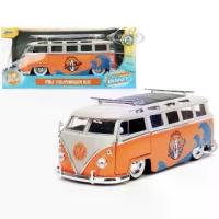 ราคา 1962 VOLKSWAGEN BUS ORANGE & WHITE W/SURFBOARD 1/24 DIECAST MODEL CAR JADA 34231 (1733483609367086868)