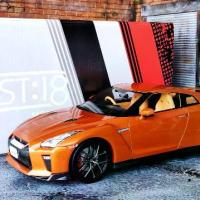 ราคา โมเดลรถNissanGTR โมเดลรถR35 1/18 First18 Model car nissan GTR R35 Orange 1:18 ของขวัญ ราคา ok (1733113077567489415)