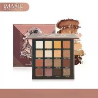 ราคา IMAGIC 16 Color Eyeshadow Palette Earthy Orange Brown Series Matte Pearlescent Shimmer Eyeshadow Makeup (1733938954337289375)