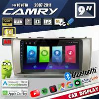 ราคา จอแอนดรอย จอ android ติดรถยนต์ IPS QLED แท้ 9นิ้ว TOYOTA CAMRY 2007-2011 RAM2 RAM4 Apple Carplay แบ่ง2จอได้ Android WIFI GPS ปลั๊กตรงรุ่น แถมกล้องมองหลัง วิทยุติดรถยนต์ (1733909280536495651)