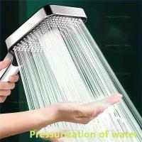 ราคา [COD] Adjustable 3 Mode Rainfall Shower Head High Pressure Large Flow Water Saving Bathroom Mixer Shower Faucet Spa Accessories (1733494923441440206)