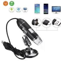 ราคา Products Ready to Ship from Thailand 1600X Digital Microscope Led Type-C/Micro USB 8 Led USB Digital Magnifier Endoscope Camera (1734359616966068143)