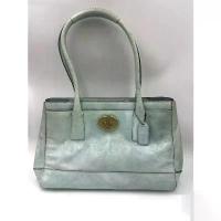 ราคา Coach Chelsea Baby Blue Satchel With Tassel Accent and Turn Lock Detail แท้ มือสอง COD (1734268284559197201)