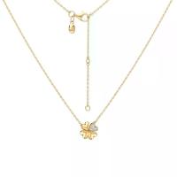 ราคา จี้ใบโคลเวอร์Merii สร้อยคอพร้อมจี้เงินชุบทองคำ 23K ประดับ CZ ดีไซน์ใบโคลเวอร์ 4 แฉก ยาว 16 นิ้ว : สร้อยพร้อมจี้เพชรCZ Lucky Clover 221N0419-01 (1733930820452386305)
