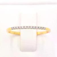 ราคา Lucky Gems แหวนทองแท้ 9k (37.5%) เพชร CZ แหวนแถวน่ารัก 9kcz101 (1732897599126734031)