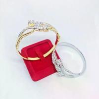 ราคา กำไลผู้หญิง เพชร cz กำไลดอกไม้ Lucky Flower กำไลเพชรพลอย เคลือบทองไมครอน และทองคำขาว ราคาพิเศษ (1734183824643688338)