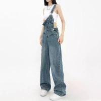 ราคา jeans ผ้ายีนส์ เอวสูง กางเกง ยีนส์ กางเกงยีนส์ Lucky stars กางเกงยีนส์สายเอี๊ยมเอวสูงขายาวทรงกระบอก แต่งขาดกระเป๋าด้านหลัง วินเทจ แนวสวยสุดฮิตวัยรุ่นมากๆ jeans ผ้ายีนส์ เอวสูง กา (1734376090517997508)