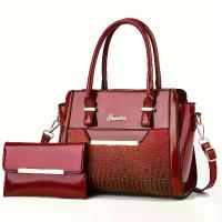 ราคา Women'S Large Capacity Handbag - Elegant Synthetic Purse with Zipper Closure, Spacious Tote for Work, Commute, Travel, Designer Bags for Women High Quality, Bags for Women Design (1732993073271440871)