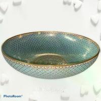ราคา ชามชามตื้น 13 นิ้ว (13-inch Shallow Bowl Royal Fine Porcelain handpainted by JJ Benjarong) (1734381966431847833)