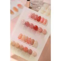 ราคา ยาทาเล็บเจลสีชมพู โทนสุขภาพ สีนูด เซต 12 สี VDN แถมชาร์ตสี VENDEENI - X7 - NT nail (1734222000037987406)