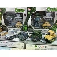 ราคา ของเล่น ของเล่นเด็ก รถทหาร รถถัง TANK Military Tank รถโมเดล รถทหารเด็กเล่น Pullback model no.QH02-4 (1734087700796245121)
