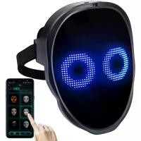 ราคา brookhaus Led Mask, Bluetooth App Controlled Halloween Masks, Luminous Mask for Adults, Light up Costumes Masks (1733905984722273580)
