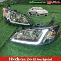 ราคา ไฟหน้า ไฟหน้าแต่ง ไฟหน้าโคมดำ Civic ES 2004 2005 ตาเหยี่ยว LED BAR V1 ไฟเลี้ยววิ่ง (1733097288811775015)