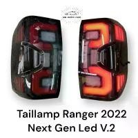 ราคา ไฟท้าย ranger Raptor 2022 2023 2024 next gen ไฟ led bar v2 ไฟเลี้ยววิ่ง สีดำแดง รุ่นล่าสุด Taillamp Ford Ranger Next Gen (1734360715982505448)