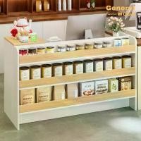 ราคา โต๊ะแคชเชียร์ เคาน์เตอร์ เคาน์เตอร์รับส่งพัสดุ เคาน์เตอร์คิดเงิน ร้ด้านหน้าวางของขายได้ Counter Bar ขนาด120cm (1733628870738413168)