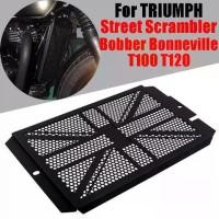 ราคา WA For Triumph Bonneville T100 T120 Bobber Street Scrambler Motorcycle Accessories Radiator Grille Guard Grill Cover Pro (1734382899269371368)