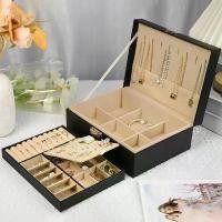 ราคา New Large Capacity Double Layer Jewelry Box for Rings, Earrings, Necklaces, and Rings Storage Box (1733777106514773206)