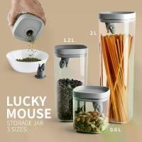 ราคา Lucky Mouse Storage Jar โหลสูญญากาศ กระปุกสูญญากาศ ใส่อาหาร ดีไซน์ หนูตกถังข้าวสาร Qualy (ควอลี่) (1731030028020779584)