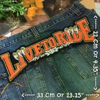 ราคา โปรโมชั่น Live to Ride ไบค์เกอร์ ตัวรีดติดเสื้อ อาร์มรีด อาร์มปัก ตกแต่งเสื้อผ้า หมวก กระเป๋า แจ๊คเก็ตยีนส์ Embroidered Iron on... (1734298342552012308)