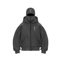 ราคา 2025 New DIY Printed Winter Hooded Zipper Sweatshirt Jacket Double Hood Men and Women Spring Autumn Winter Couple Tops (1733225310865164115)