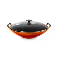 ราคา กระทะเหล็กหล่อ ฝาปิดกระจก ขนาดใหญ่ 36 ซม. WOK GLASS LID 36cm (1733799167810766547)