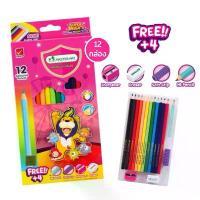 ราคา (แพ็ค 12 กล่อง) ดินสอสีไม้มาสเตอร์อาร์ต ซุปเปอร์ไบรท์ 12สี แท่งยาว Master Art Super Bright (1733986097067885782)