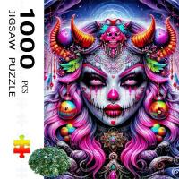 ราคา Smart Watch 1000 Piece Gothic Fantasy Puzzle, Featuring Mysterious Skull Queen Art - Vibrant Colors, Exquisite Design, Family Activities and Adult Puzzle Game, DIY Home Decoratio (1733953305711183419)
