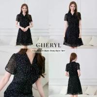 ราคา Ariel Dress in Black Starry Night Print เดรสผ้าชีฟองลายพิมพ์ดวงดาว (1734241737657189933)