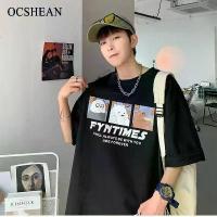 ราคา OCSHEAN Men's Short Sleeve T-Shirt, Loose Fit Short Sleeve T-Shirt, Cartoon Print, Summer Casual T-Shirt (1733983214081705383)