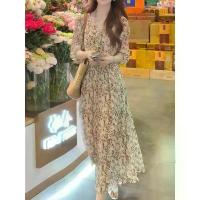 ราคา 2026 New Loose Slimming Fashion Floral Print Long Dress for Women (1734239581282075713)