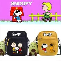 ราคา Snoopy Snoopy Four-Color Canvas Small Square Bag for Men and Women Students High-Value Anime Print Single Shoulder Crossbody Bag (1734050080859916083)