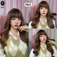 ราคา [COD] [tiktok]F011 Long Curly Two-Tone Peach Pink Wig Wig with Bangs, Fake Hair, Falah Wig, Not Flimsy, Not Shiny, Soft Silk, Beautiful Like Real Hair. ❗ Premium Silk Imported (1734269904024012789)