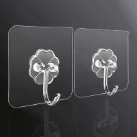 ราคา Sticky hook, thick and transparent, no punch, strong adhesive, no trace, suitable for bathroom, kitchen, clothes, hats and back doors, first manufacturer. (1734116482881717766)