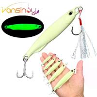 ราคา 10g/15g/20g/30g/40g/60g Fishing Luminous Metal Jig Fishing Lure Bait Hard Spoon Bait with Blood Hook (1734103789056657118)