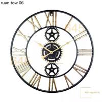 ราคา นาฬิกาแขวนผนังเหล็ก INDUSTRIAL LOFT METAL นาฬิกาติดผนัง Wall clock, LOFT WALL CLOCK เดินเงียบ เหล็กทั้งชิ้น ตกไม่พัง (1734258906039682945)