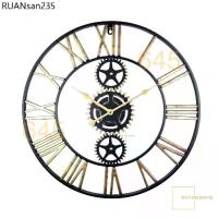 ราคา นาฬิกาแขวนผนังเหล็ก INDUSTRIAL LOFT METAL นาฬิกาติดผนัง Wall clock, LOFT WALL CLOCK เดินเงียบ เหล็กทั้งชิ้น ตกไม่พัง (1734266732477580906)