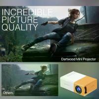 ราคา New Yg300 Projector Home Children's Screen Bedroom Wall Projection Support Mobile Phone Wired Projection Screen Support 4K HD Mini Portable Overhead Projector (1733736910080083904)