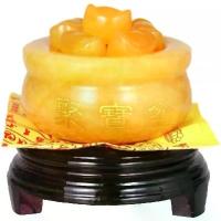 ราคา BOYULL Feng Shui Golden Treasure Basin + 10 Pcs Ingot/Yuan Bao Wealth Porsperity Figurine, Feng Shui Decor Attract Wealth and Good Luck (3.5"(W) x 2"(H)) (1733752337695999276)