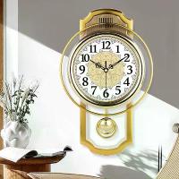 ราคา [GIORGIO ARMANI]New Upgrade European wall clock silent swing clock living room bedroom home decoration clocks mute pendulum clock family gift watch นาฬิกาแขวนผนังสไตล์ยุโรปรุ่นให (1734251209788392858)