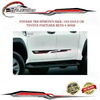 ราคา จัดส่งที่รวดเร็ว sticker TRD ติด ข้างประตู 4 ประตู (ตามรูป) Sticker TRD sportivo toyota fortuner Revo 4 Door 2017 + Size: 169.5x8.6 cm (1733782527214978723)