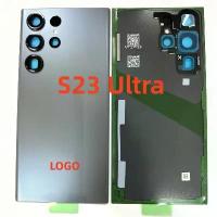 ราคา Suitable for Back Glass For Samsung Galaxy S23 Ultra SM-S918B Battery Cover Rear Door Housing Case Camera Lens with Sticker Replacement Replace the back cover of the mobile phone (1734059593552135527)