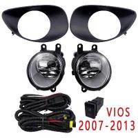 ราคา VIOS โคมไฟหมอกไฟหน้ากันชนด้านหน้า ไฟตัดหมอก ไฟสปอร์ตไลท์ for TOYOTA VIOS 2007-2013 Fog Lamp Fog Light with Harnesses and Switches (สายไฟและสวิทช์) (1733729084315764343)