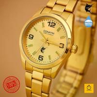 ราคา ของขวัญสำหรับคู่รัก, สาวฮอตสวมชุด, (100% Product) Conavin Women's Wristwatch, Quartz System, Stainless Steel Strap, Gold Steel . Classic Dial, Waterproof, 32mm (Ready to Ship Im (1734098612412319018)