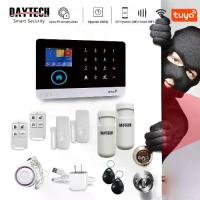 ราคา [COD] [tiktok]DAYTECH Burglar Alarm Set Tuya App Motion Detection Alarm System Wireless Home Alarm System Wifi/GSM Home Alarm System TA01 (1734372014493304277)