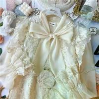 ราคา เสื้อเชิ้ตแขนยาวผู้หญิง สไตล์เกาหลี สุภาพสตรี หลวม นัวเนีย ลูกไม้ เสื้อเบลาส์ เสื้อเชิ้ตแขนยาวหญิง ใหม่ พร้อมสต็อก (1734294107153401403)