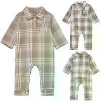 ราคา เด็กทารกชาย ลายสก๊อต รอมเปอร์ บอดี้สูท วันพีซ คอปก แขนยาว กระดุม จั๊มสูท Yartina (1731108304145189326)
