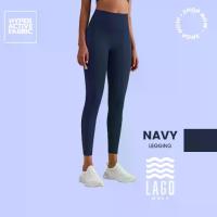 ราคา leggings leggs[LAGO Legging] - สีกรม Navy กางเกงออกกำลังกาย กางเกงกีฬา ขายาว เลกกิ้ง (1733856511841830051)