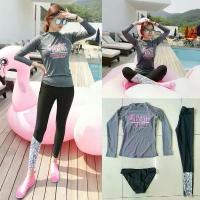 ราคา {M-2XL} ชุดว่ายน้ำ/ดำน้ำ แขนยาวขายาวกันUV~ (1732899152946103643)