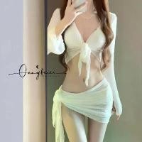 ราคา ชุดว่ายน้ำ บิกินี่ ผู้หญิง เซ็ตสี่ชิ้น สุดหรู สไตล์เซ็กซี่ น่ารัก และเซ็กซี่ สองชิ้น สลิมมิ่ง เหมาะสำหรับวันหยุดและชายหาด ชุดว่ายน้ำ ชุด โปเยโปโลเย (1731645517636863975)