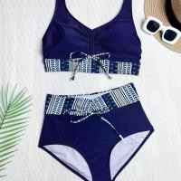 ราคา บิกินี่ เสื้อกล้าม พิมพ์ลาย สายรัด เอวสูง เซ็กซี่ ชุดว่ายน้ำสตรี บิกินี่ 2 ชิ้น ใหม่ในปี 2568 (1732686299599505138)